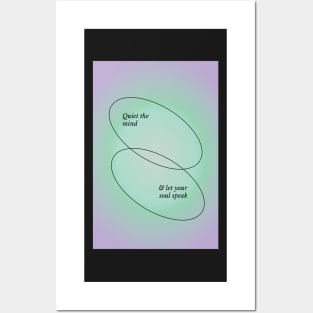 Green and Purple Aura Aesthetic Poster Posters and Art